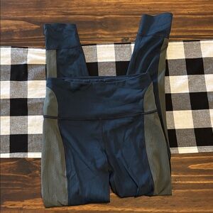 Allyson Felix x Athleta High Rise Legging Pants xs blue gray